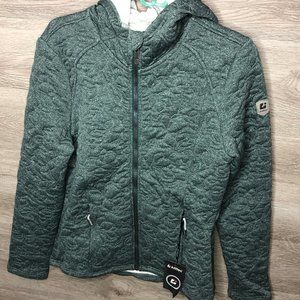 Killtec Sz 8 Saliah Full Zip Padded Hoodie Green